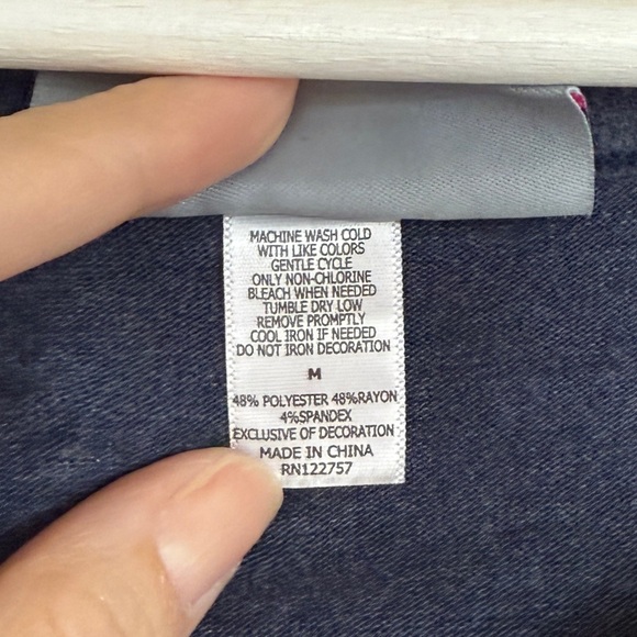 Dallas Cowboys NFL Herstyle Blue Long Sleeve Tee Women’s Medium Soft Cozy - Picture 5 of 6